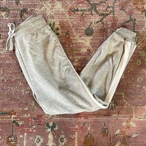 Mono B joggers with white stripe down side